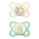 MAM Ορθοδοντικές Πιπίλες Σιλικόνης Original night 2-6 μηνών, 2τμχ