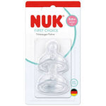 NUK First Choice+ Θηλές Σιλικόνης No Colic 6m+, 2τεμ., μεγεθος XL