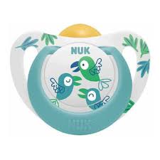 Nuk Star Ορθοδοντική Πιπίλα Λάτεξ με Θήκη 6-18m, 1τεμ