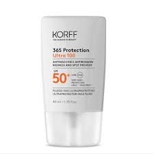 Korff 365 Protection Ultra 100 Face Fluid SPF50+ Λεπτόρρευστο Αντηλιακό Προσώπου για το Ευαίσθητο & Εύθραυστο Δέρμα 40 ml