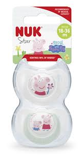 NUK ΨΕΥΔΟ/ΤΡΟ ΣΙΛΙΚ. PEPPA PIG. 18-36m, 2TMX