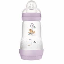 Mam Easy Start Anti-Colic Πλαστικό Μπιμπερό με Θηλή Σιλικόνης 2m+ Μωβ, 260ml