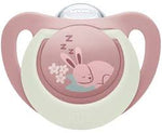 Πιπίλα σιλικόνης NUK First Choice - Night, 18 μηνών+ bunny