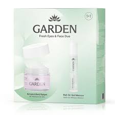 Garden Fresh Eyes & Face Duo με Αντιρυτιδική με Υαλουρονικό Οξύ, 50ml & Roll On Gel Ματιών κατά των Μαύρων Κύκλων, 20ml