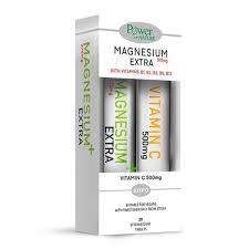 Power of Nature Promo Magnesium Extra 375mg, 20eff.tabs & Δώρο Vitamin C 500mg, 20eff.tabs, 1σετ