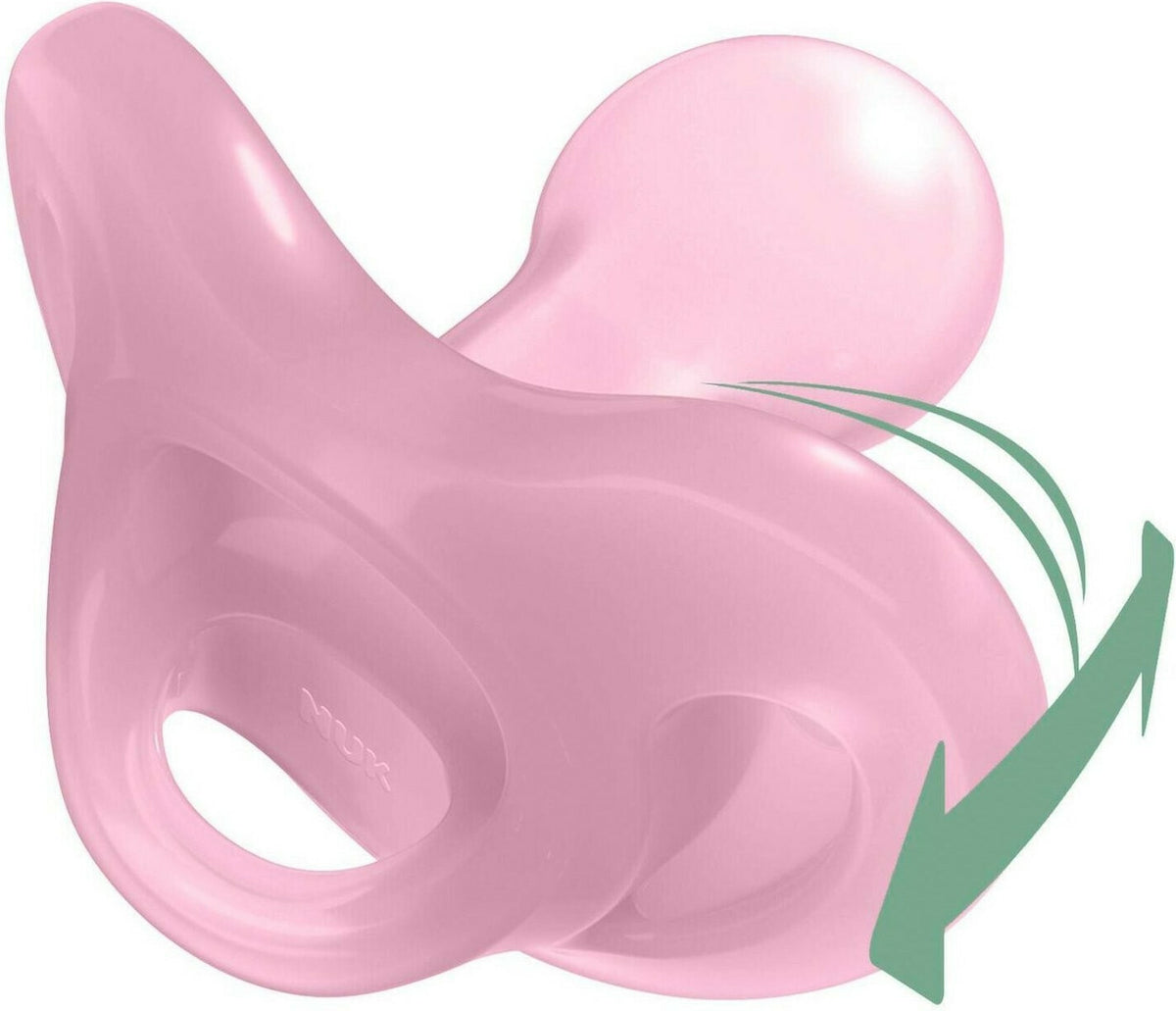 NUK Sensitive πιπίλα σιλικόνης με θήκη 6-18 m, 1 τμχ