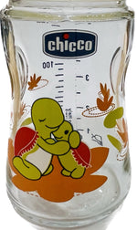 CHICCO Nature Glass, Γυάλινο Mπιμπερό, Θηλή latex, 150ml