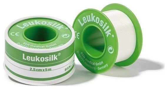 LEUKOPLST Leukosilk Αυτοκόλλητη Επιδεσμική Ταινία 2,5cm x 4,6m 