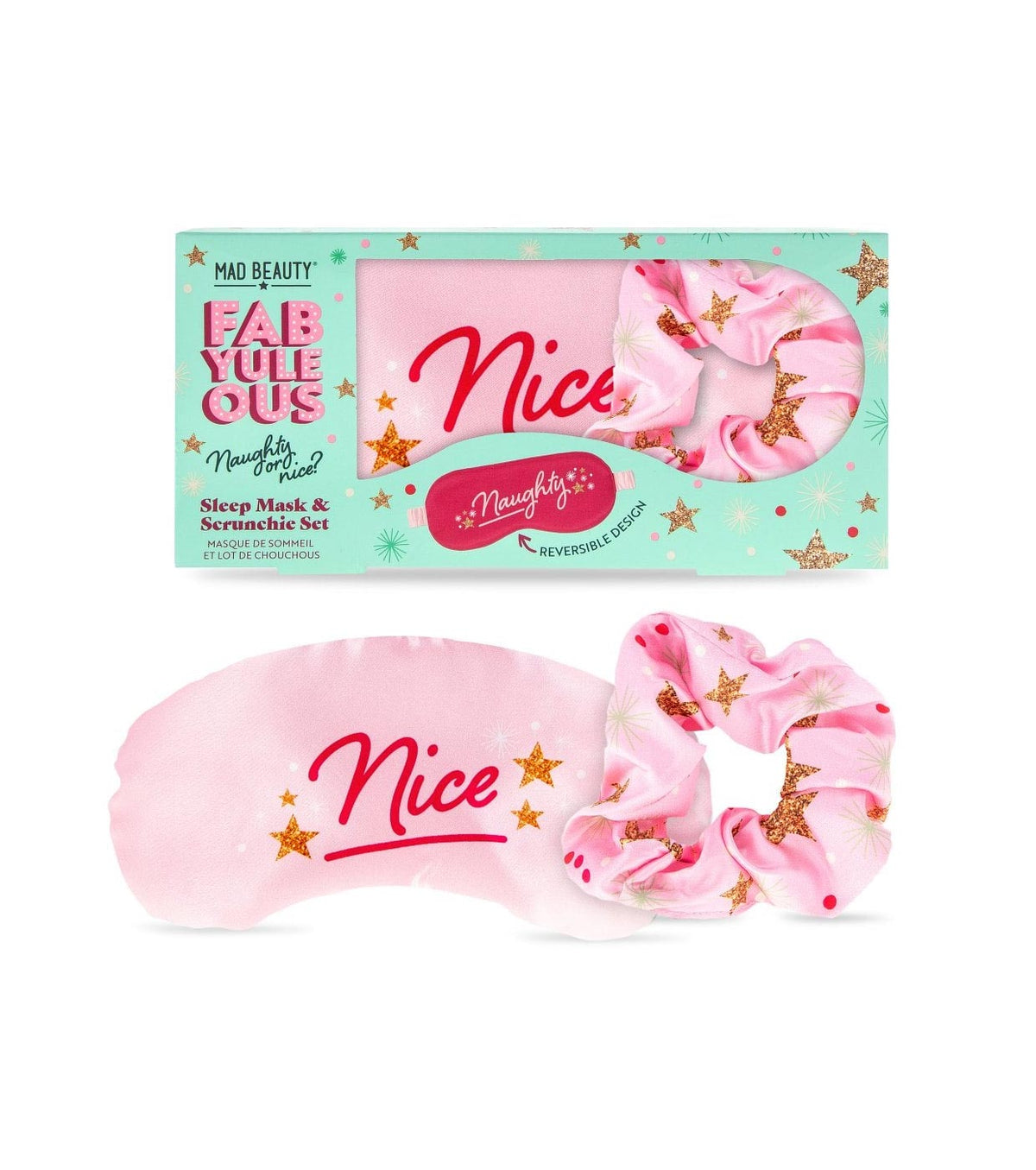 MAD BEAUTY *FabYuleOus* - Σετ μάσκας ματιών και scrunchie