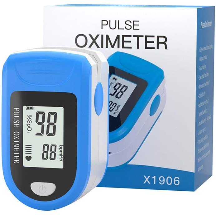 PULSE OXIMETER Παλμικό Οξύμετρο Δαχτύλου με Μεγάλη Οθόνη LED &amp; Παλμόμετρο