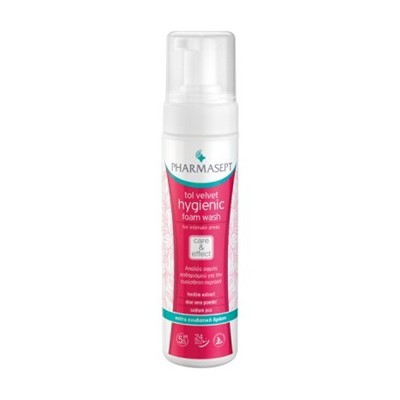 PHARMASEPT Tol Velvet Hygienic Foam Wash, Απαλός Αφρός Καθαρισμού Για Την Ευαίσθητη Περιοχή 200Ml
