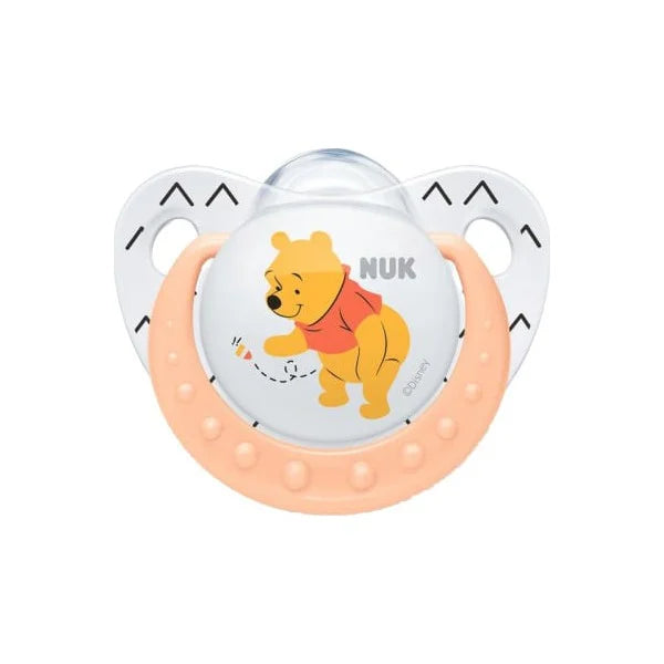 NUK Trendline Winnie ορθοδοντική πιπίλα σιλικόνης 0-6 m, 1 τμχ