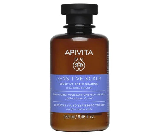 APIVITA Sensitive Scalp Shampoo Σαμπουάν για το Ευαίσθητο Τριχωτό με Πρεβιωτικά &amp; Μελί, 250ml