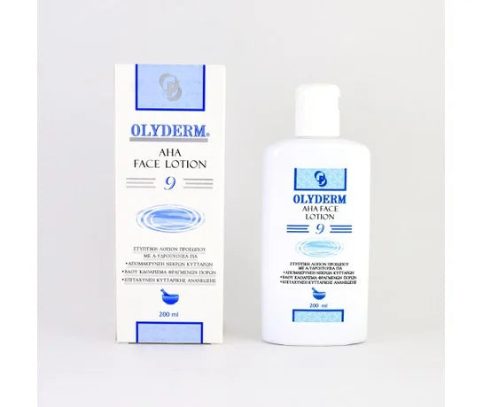 OLYDERM AHA Face Lotion 9 (9% Υδροξυοξέα AHA), 200ml 