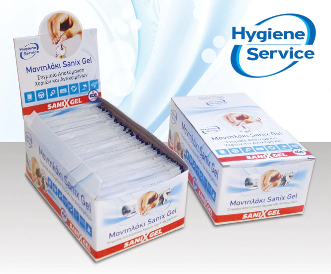Μαντηλάκια Απολύμανσης Sanix Gel 50τμχ 