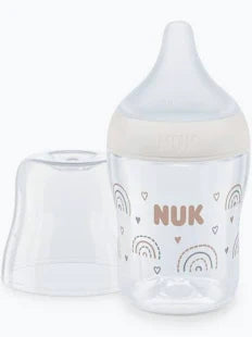 Nuk Perfect Match Γυάλινο Μπιμπερό με Δείκτη Ελέγχου Θερμοκρασίας 0m +, 120ml