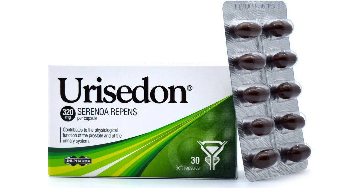 UNI-PHARMA Urisedon 320mg (30caps) - Καλή λειτουργία Προστάτη και Ουροποιητικού