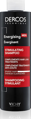 VICHY Homme Dercos Men Aminexil Energizing Σαμπουάν κατά της Τριχόπτωσης για Όλους τους Τύπους Μαλλιών 200ml 