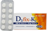 UNI PHARMA 2000 IU Vitamin D3 Fix + 45μg Vitamin K260 Δισκία.