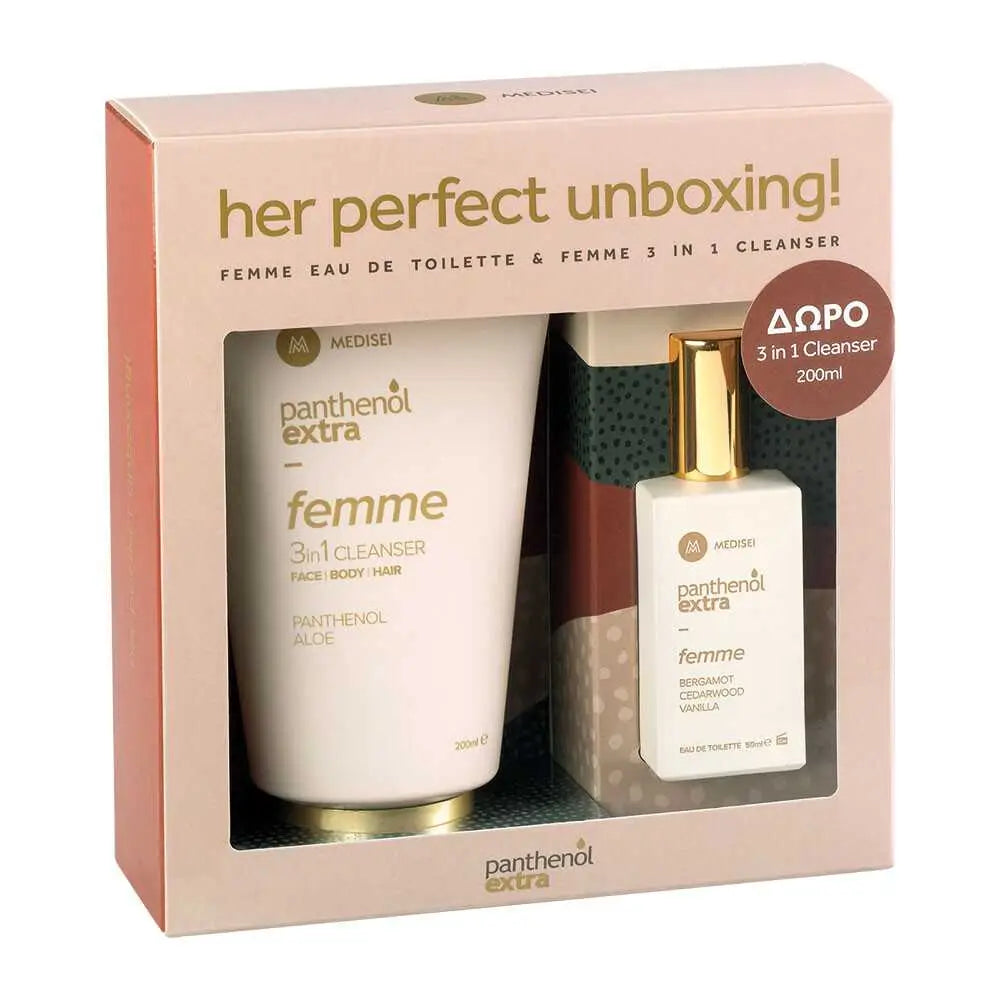 MEDISEI Panthenol Extra – Promo Panthenol Extra Her Perfect Unboxing (Femme Edt &amp; Cleanser)
