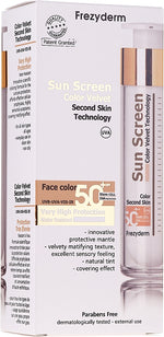 FREZYDERM Sun Screen Color Velvet Face Cream SPF 50+, Αντιηλιακό Με Χρώμα 50ml