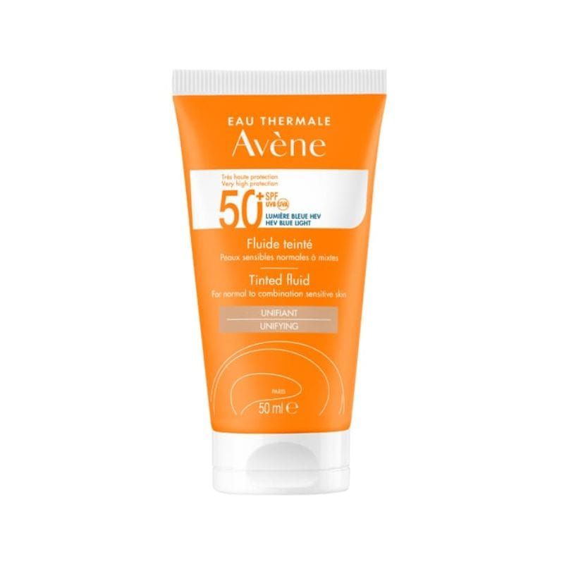 AVENE Soins Solaires Fluide Teintee SPF50+ Αντιηλιακή Κρέμα Προσώπου με Χρώμα, 50ml