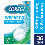 COREGA Whitening Καθαριστικά Αναβράζοντα Δισκία Οδοντοστοιχιών 36Τμχ