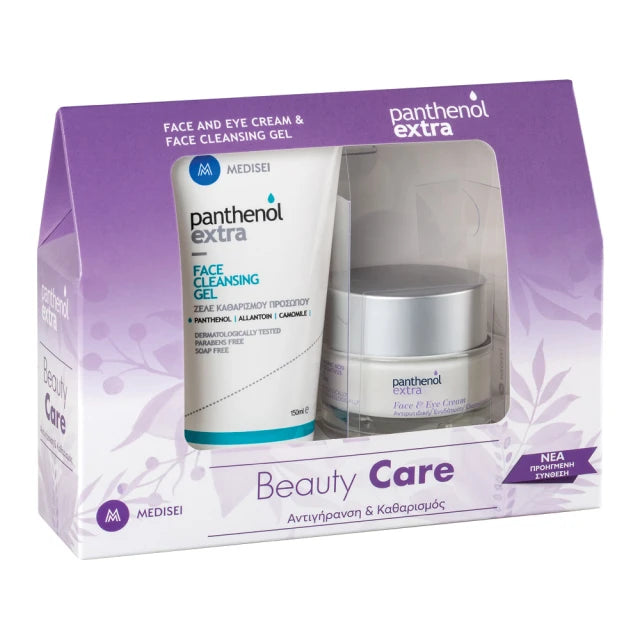 MEDISEI Panthenol Extra Face &amp; Eye Cream 50ml &amp; Panthenol Extra Gel Καθαρισμού Προσώπου 150ml
