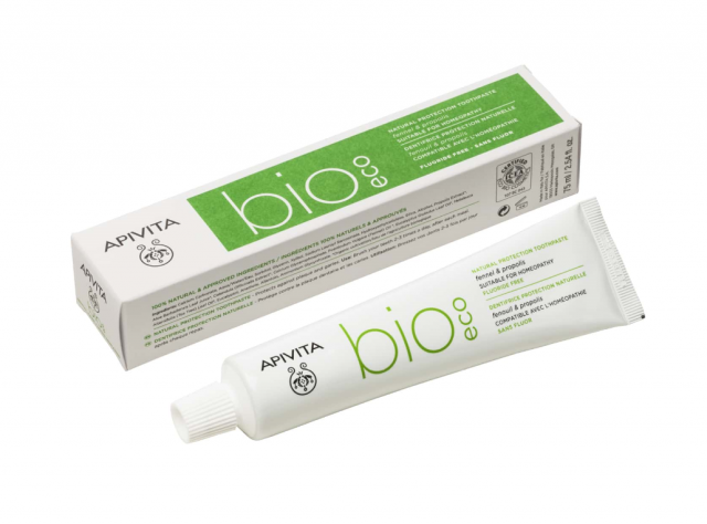 APIVITA Bio-Eco Οδοντόκρεμα Φυσικής Προστασίας Με Μάραθο &amp; Πρόπολη 75Ml