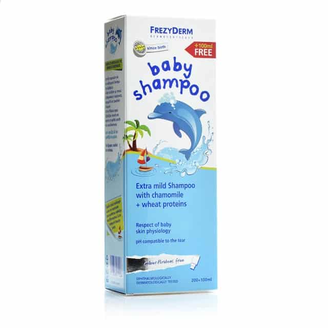 FREZYDERM Baby Shampoo, Βρεφικό Σαμπουάν, Χωρίς Χρωστικές &amp; Parabens 200Ml + 100Ml Δωρο
