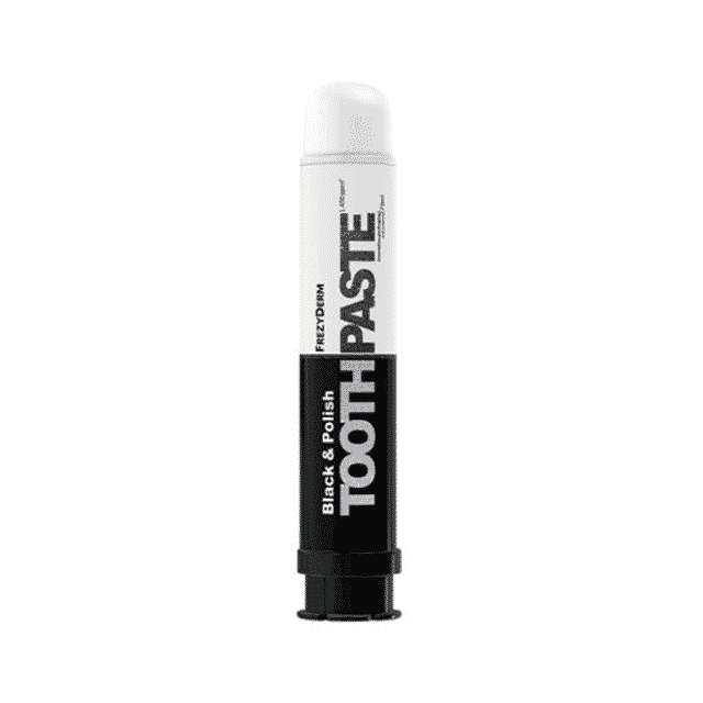 FREZYDERM Toothpaste Black &amp; Polish, Για Άμεση Λεύκανση Με Ενεργό Άνθρακα 75Ml