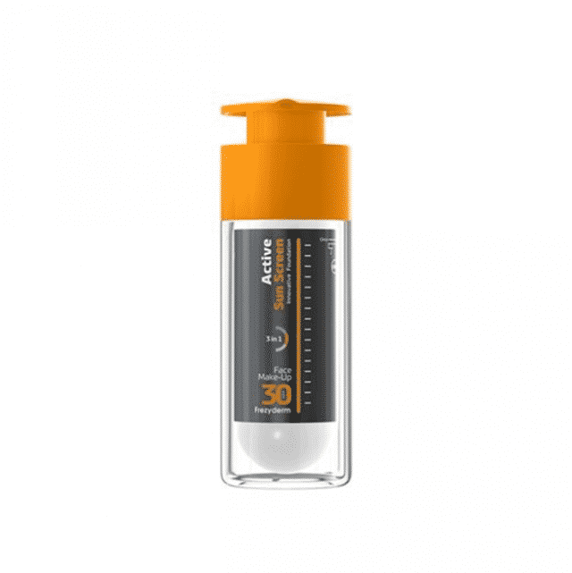 FREZYDERM Active Sun Screen Face-Up Spf30 Αντιηλιακό Make-Up Ενυδάτωσης Και Αντιγήρανσης 30Ml