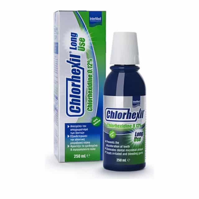 INTERMED Chlorhexil 0,12% Στοματικό Διάλυμα μακράς χρήσης Στοματικό Διάλυμα 250Ml