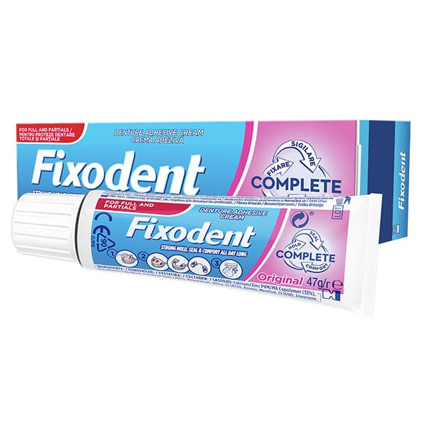 FLIXODENT Complete Original (47gr) - Στερεωτική Κρέμα Τεχνητής Οδοντοστοιχίας 