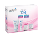 MEDISEI Panthenol Extra Set 24ωρη Φροντίδα Ομορφιάς με Ζελέ Καθαρισμού, Κρέμα Ματιών, Κρέμα Ημέρας &amp; Κρέμα Νύχτας, 4 Τεμάχια