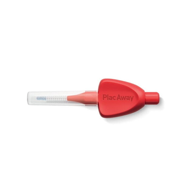 PLAC AWAY Triple Action Μεσοδόντια Μπουρτσάκια 0.5mm ISO 2, Κόκκινο, 6τεμ 