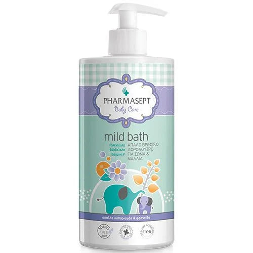 PHARMASEPT Mild Bath Φυσικό παιδικό αφρόλουτρο, 1 L 