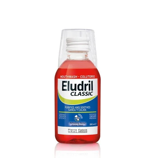ELGYDIUM Eludril Classic-Στοματικό Διάλυμα για Ευαίσθητα Ούλα με Δροσερή Γεύση 200ml.