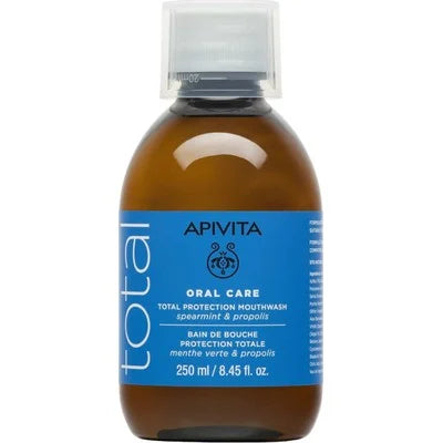 APIVITA Total Oral Care Φυσικό Στοματικό Διάλυμα με Πρόπολη &amp; Δυόσμο 250ml