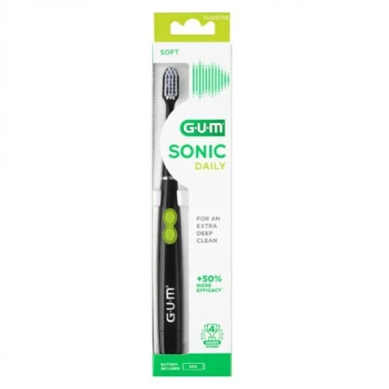 GUM 4100 Activital Sonic Battery Toothbrush Οδοντόβουρτσα με Μπαταρία Μαύρο